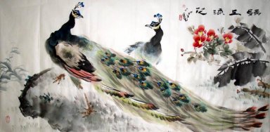 Peacock - Chinesische Malerei