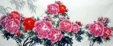 Пион - китайской живописи