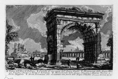 Il Roman Antiquities T 1 Piastra Xxvi Arco di Gallieno 1756