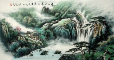 Landschap - Chinees schilderij
