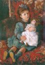 Portrait Of Germaine Hoschede Dengan Doll 1877