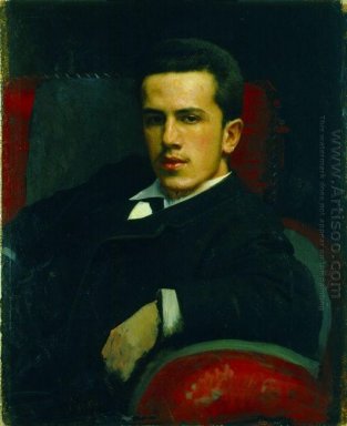 Retrato de Anatoly Kramskoy artista S Son 1882