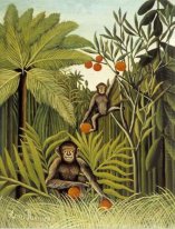 Les singes dans la jungle 1909