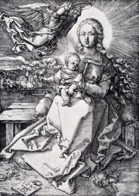 Madonna couronné par un ange 1520
