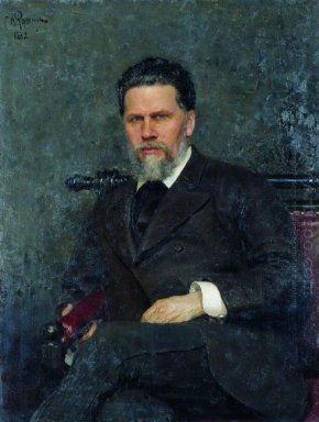 Retrato del artista Ivan Kramskoy 1882