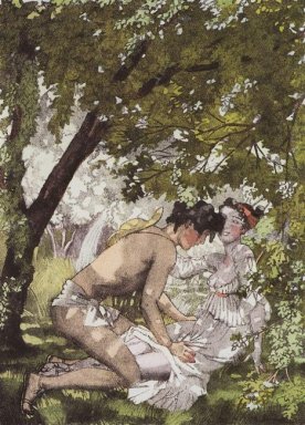Illustration zum Roman Daphnis und Chloé 2