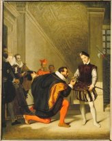 Don Pedro de Toledo besa la espada de Enrique IV