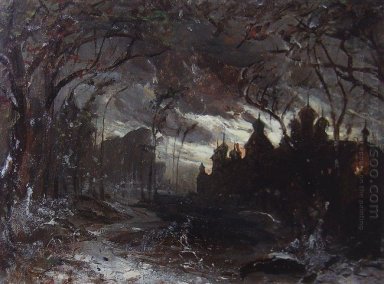 Ipatiev monastère dans la nuit d\'hiver