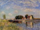 saint Mammes Enten am Kanal 1885