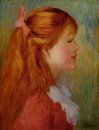 Ragazza Con Capelli Lunghi In Profile 1890