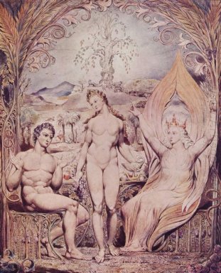 Ärkeängeln Raphael med Adam och Eva 1808