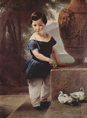 Retrato de Don Giulio Vigoni como uma criança 1830