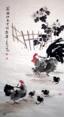 Poulet - Peinture chinoise