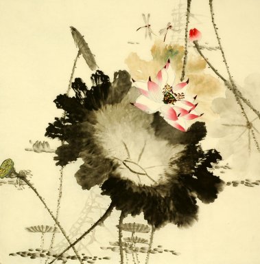 Lotus - peinture chinoise