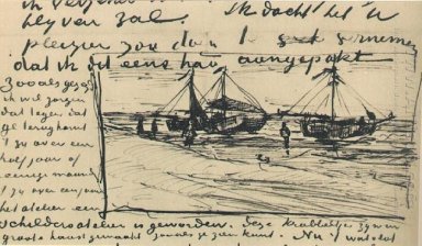 Strand en zee 1882