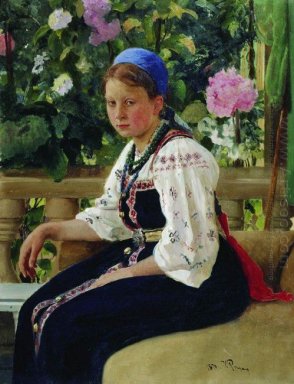 Portret van S F Mamontova 1879