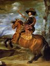 Equestrian Portrait Of Don Gaspar De Guzmancount Duke Of Olivare