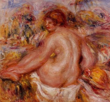 Efter badet Seated Female Nude