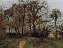 деревья на холме осенний пейзаж в Louveciennes 1872