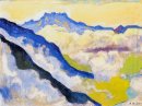 Dents du Midi in den Wolken 1917