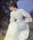 Portrait of a Woman in white