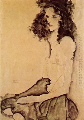 девушка в черном 1911