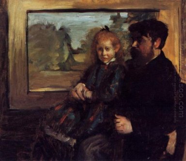 henri Rouart y su hija helene 1872