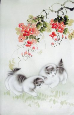 Cat - Peinture chinoise