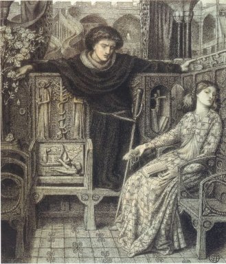 Hamlet och Ofelia 1858
