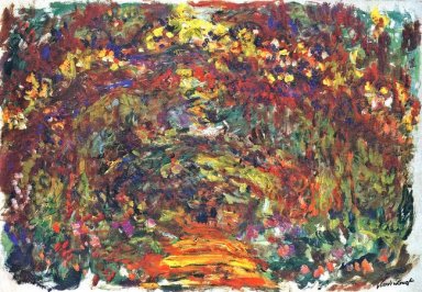 Chemin Under The Rose Treillis Giverny 1922 1