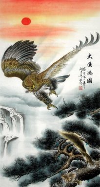 Eagle-semi-manuale - pittura cinese