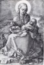 madonna avec l'enfant emmailloté 1520