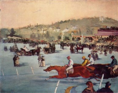 las carreras en el Bois de Boulogne 1872
