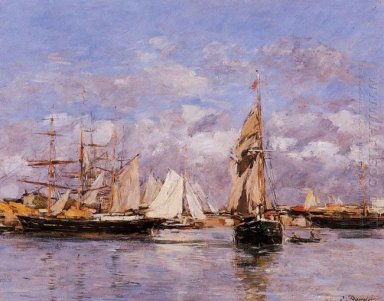 De Haven van Trouville Vloed 1880