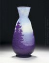 Cameo Verre Vase paysage