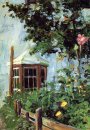 Casa con una finestra di baia in giardino 1907