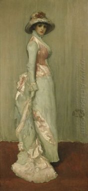 Гармония в розовый и серый леди Meux 1881