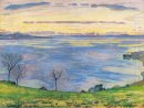 Am Genfer See am Abend in Chexbres 1895