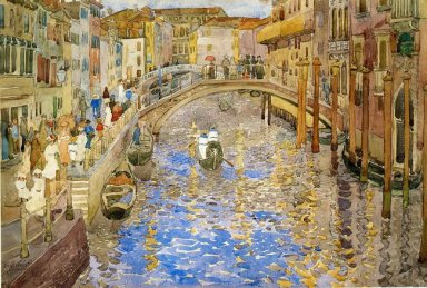 Cena do canal Venetian