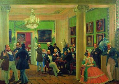 En la sala de estar en Moscú en 1840 S 1912