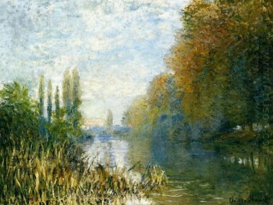Die Ufer der Seine im Herbst
