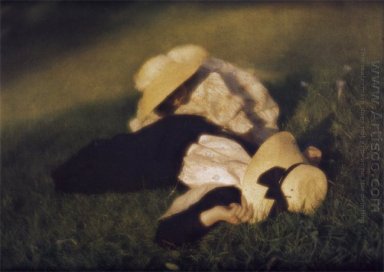 Miss Mary and Edeltrude Lying in the Grass