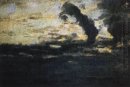 Пасмурно небо Сумерки 1893