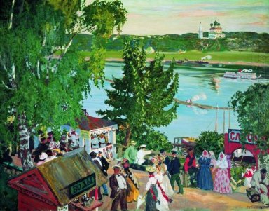 Promenade le long de la Volga 1909