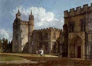 Le Palais des Evêques , Salisbury , c.1795