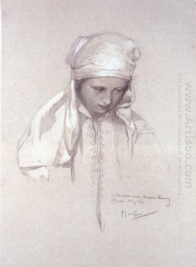 Portret van een meisje uit 1913