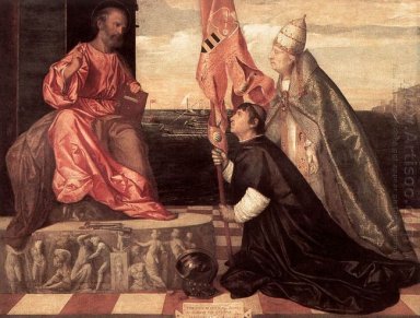 Paus Alexander IV Presenteert Jacopo Pesaro St Peter