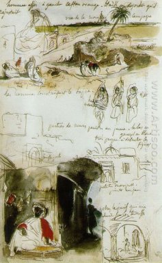 Página en el 1832 Notebook marroquí