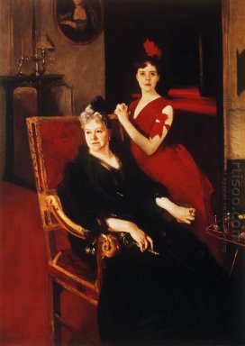 Mme Edward Burckhardt et sa fille Louise 1885