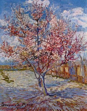 Perzikboom In Bloom In Geheugen van Mauve 1888